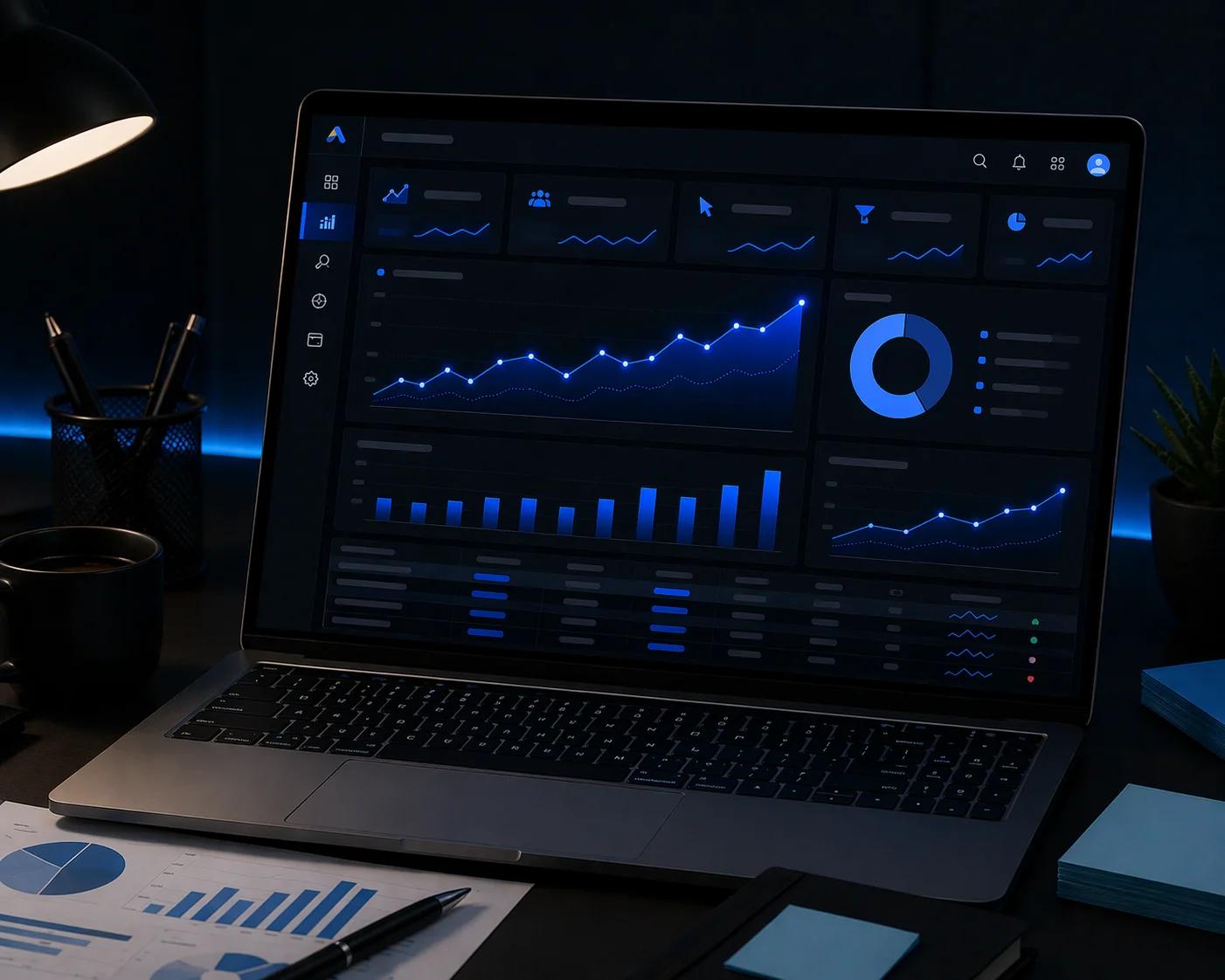 Google reklam raporlama, analiz ve performans takip süreci görseli