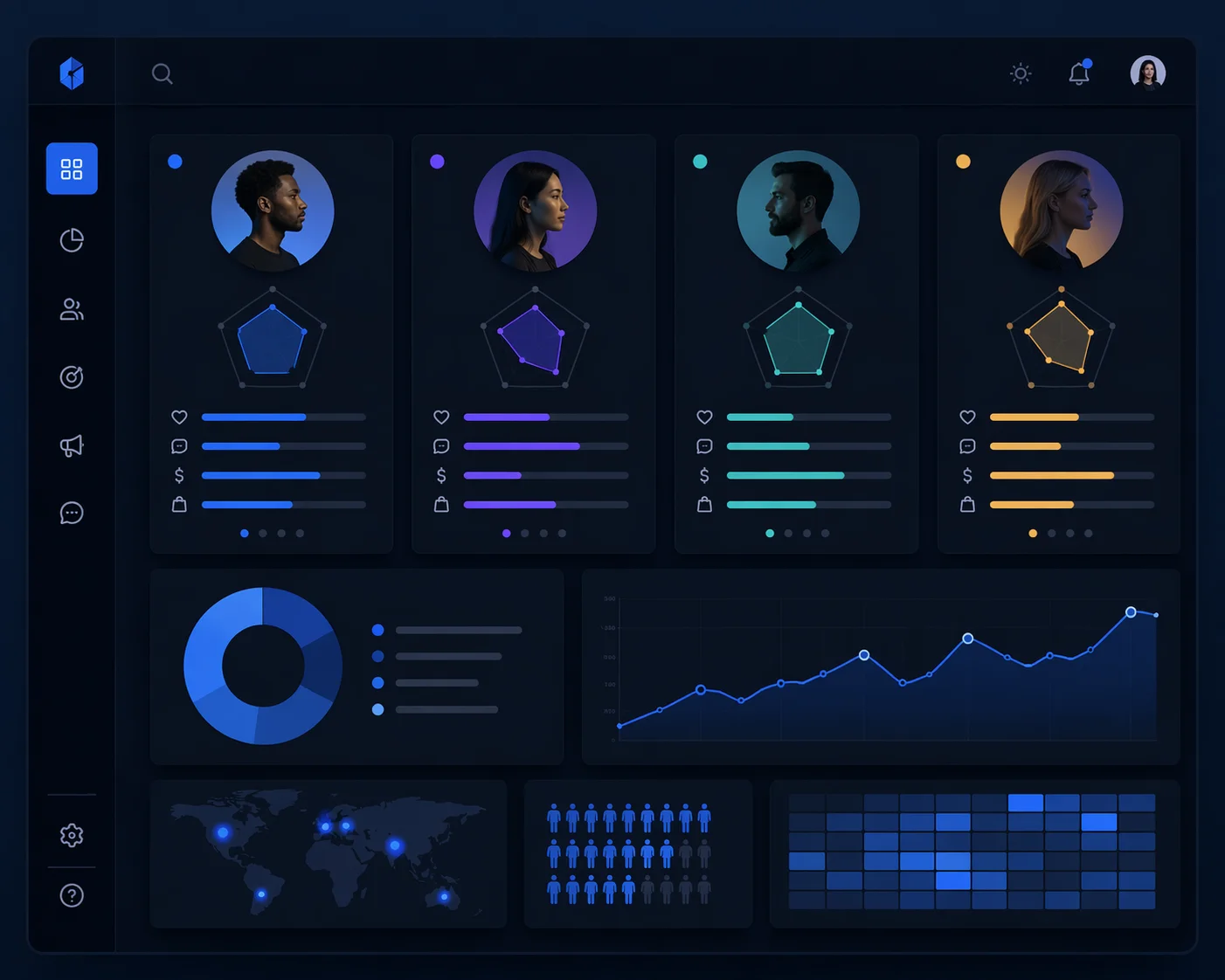 Hedef kitle analizi, marka konumlandırma ve içerik planlama görseli