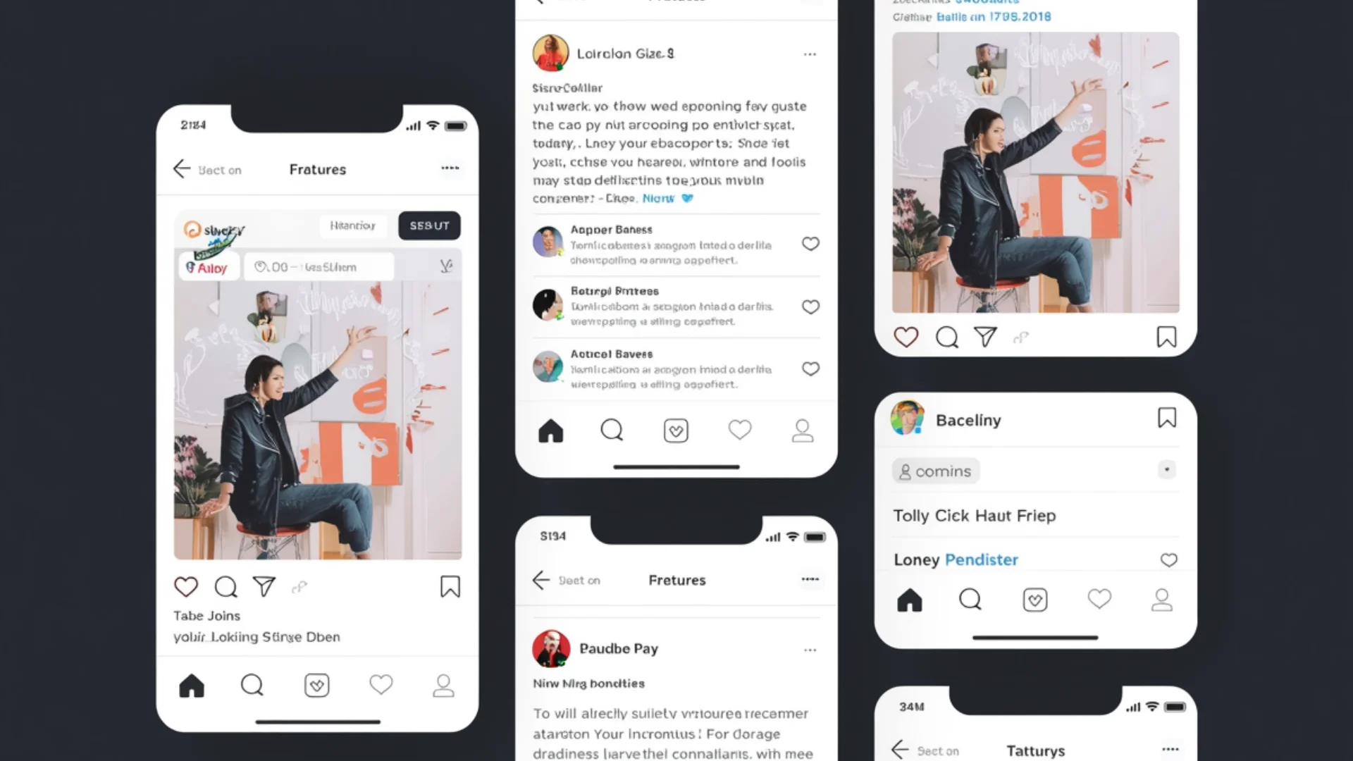 Sosyal medya post, carousel, tipografi ve görsel sistem kurgusu görseli