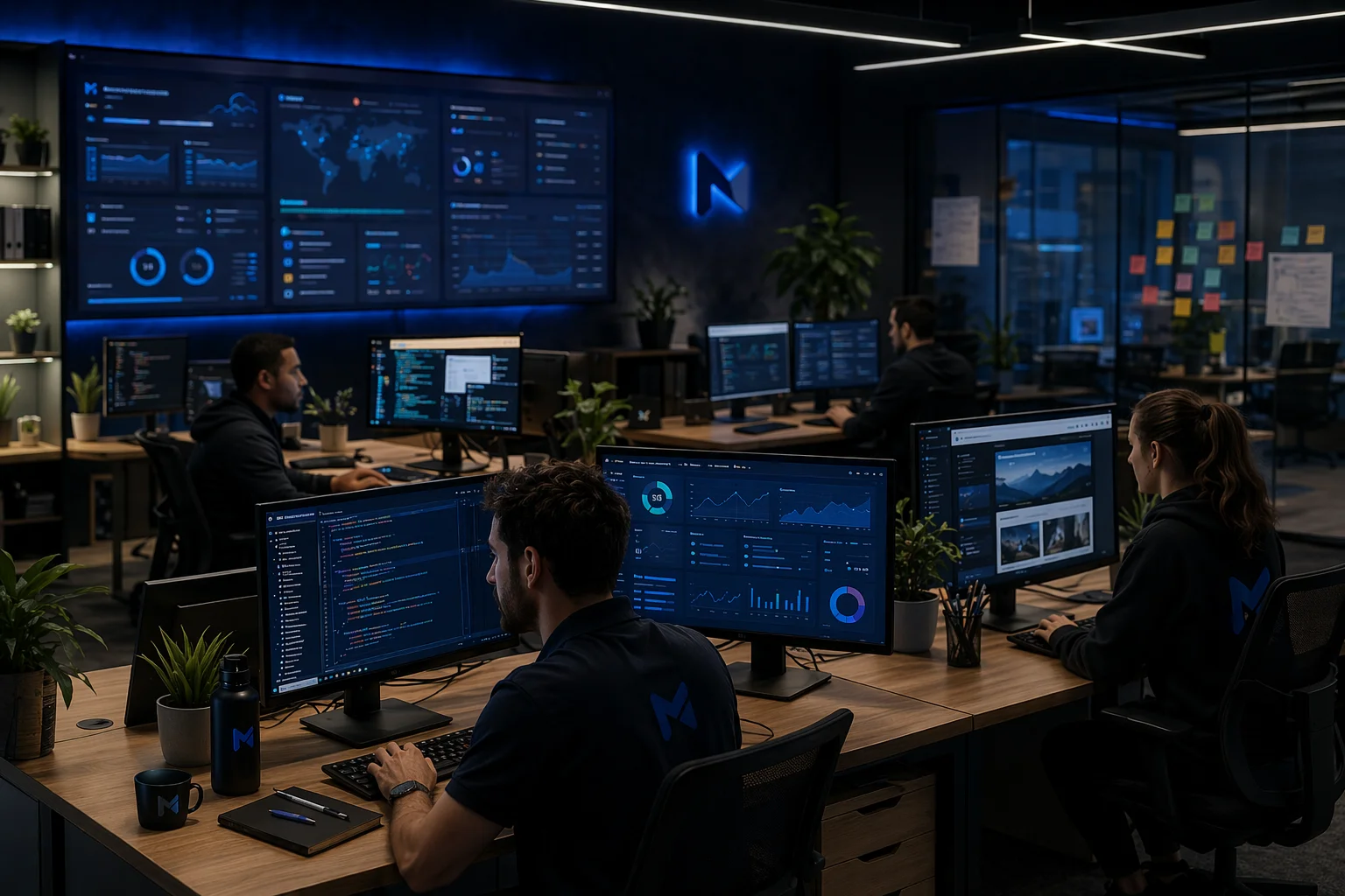 Web sitesi bakım ve teknik destek ekibi görseli